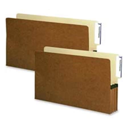 Pen2Paper End Tab File Pockets- 3-.50in. Expansion- Legal- Red PE3186686